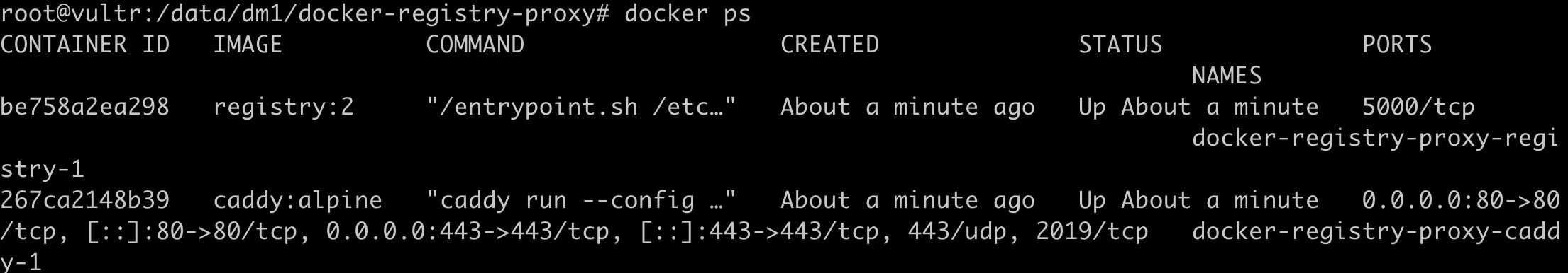 docker-ps