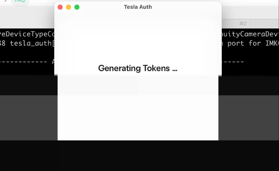 tesla_auth 生成Token